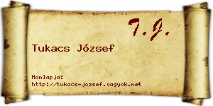 Tukacs József névjegykártya
